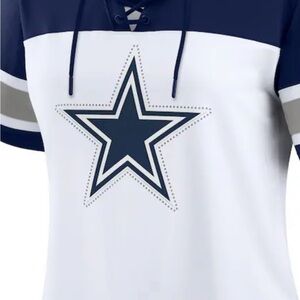 Fanatics Navy and White Lace-Up Jersey